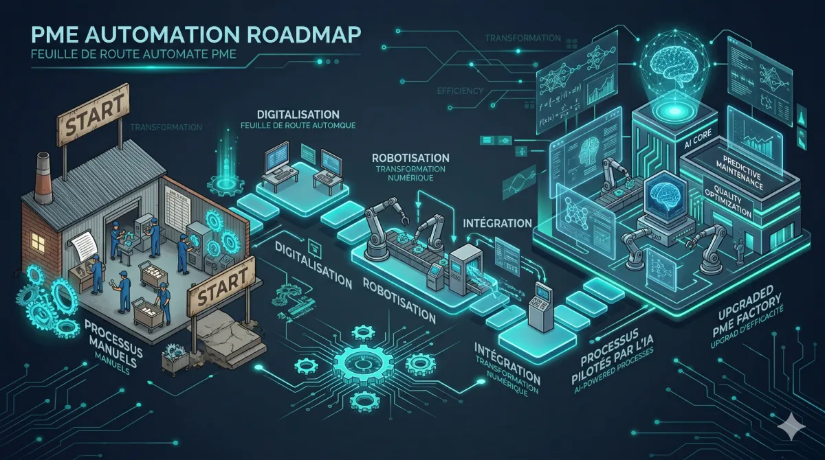 Guide pratique de l'IA pour PME — automatisation et cas d'usage concrets