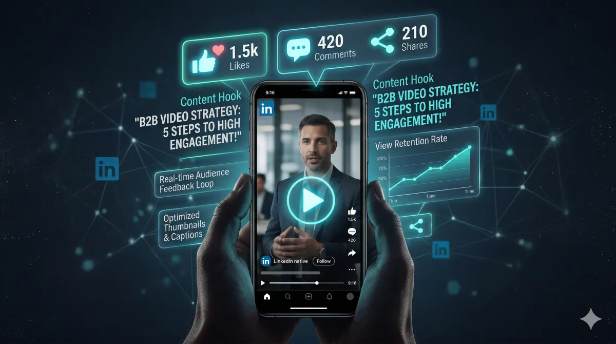 Vidéo LinkedIn — guide pour maximiser l'engagement B2B