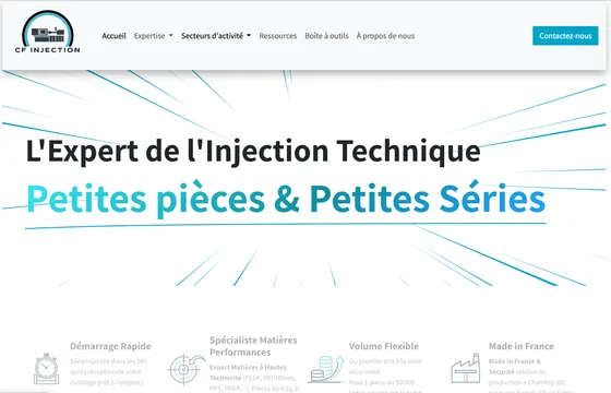Site CF Injection — projet KBO Gestion