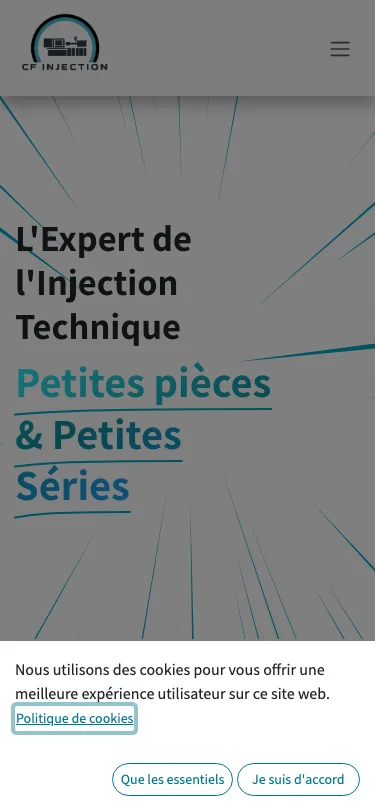 CF Injection — aperçu du projet — mobile