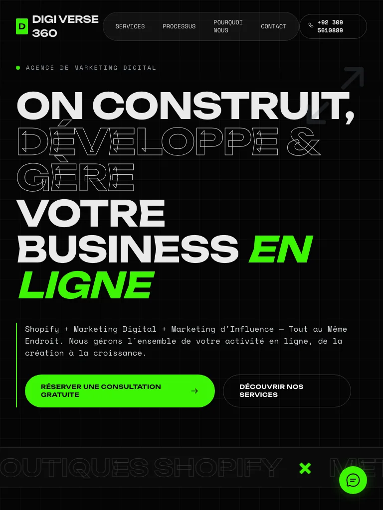 Digi Verse 360 — aperçu du projet — tablette