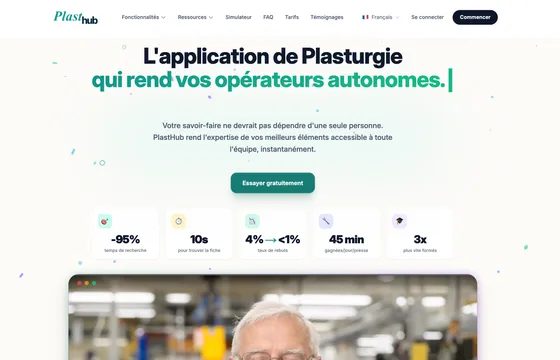 Site PlastHub — projet KBO Gestion
